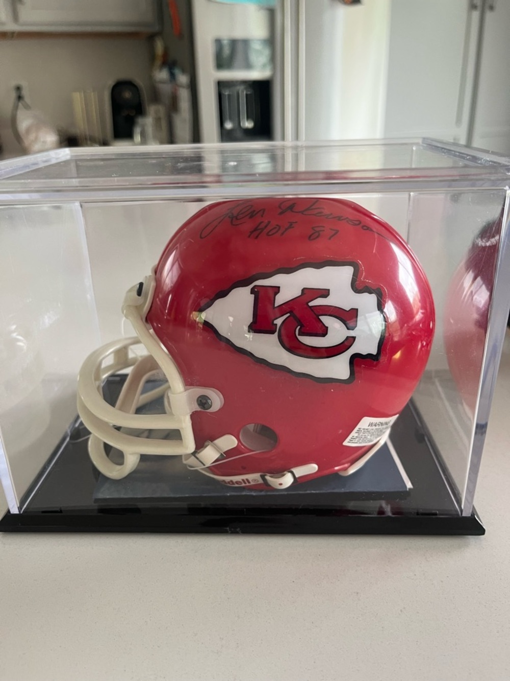 Kansas City Chiefs Len Dawson Autographed Mini Helmet -